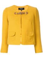 Paule Ka Cropped Buckle Jacket - Yellow