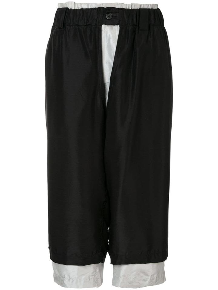 Yohji Yamamoto Pre-owned Double-layered Trousers - Black