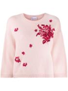 Red Valentino Red Valentino Floral Detail Jumper - Pink