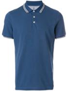 Brunello Cucinelli Contrast Trim Polo Shirt - Blue