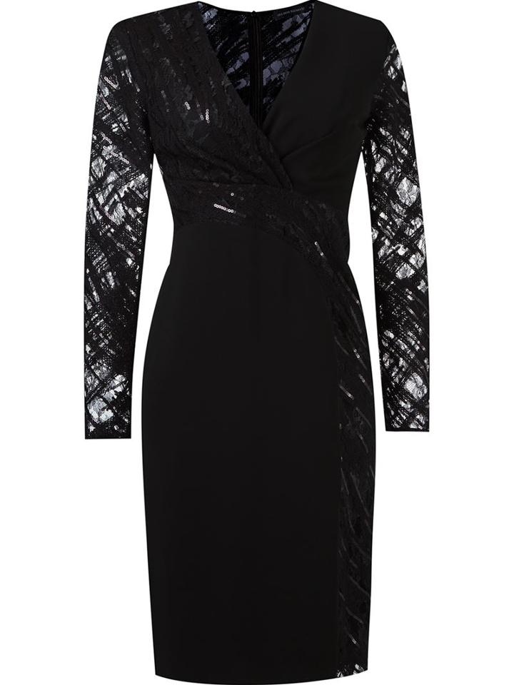 Giuliana Romanno Cache-coeur Sheath Dress