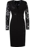 Giuliana Romanno Cache-coeur Sheath Dress