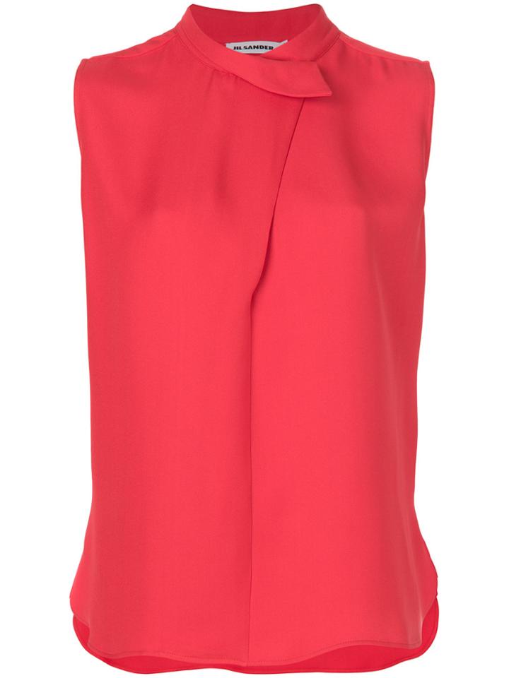 Jil Sander Asymmetric Shirt - Red