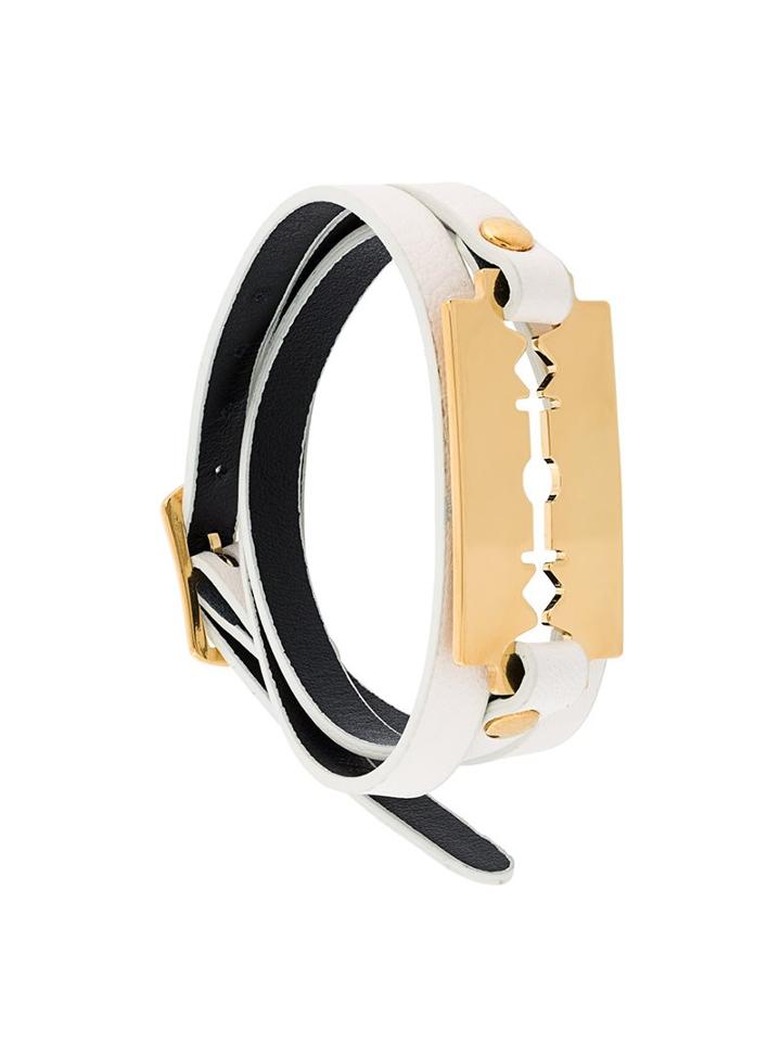 Mcq Alexander Mcqueen 'razor' Triple Wrap Bracelet, Women's, White