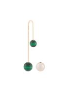 Asherali Knopfer Mix And Match Malachite Earring - Metallic