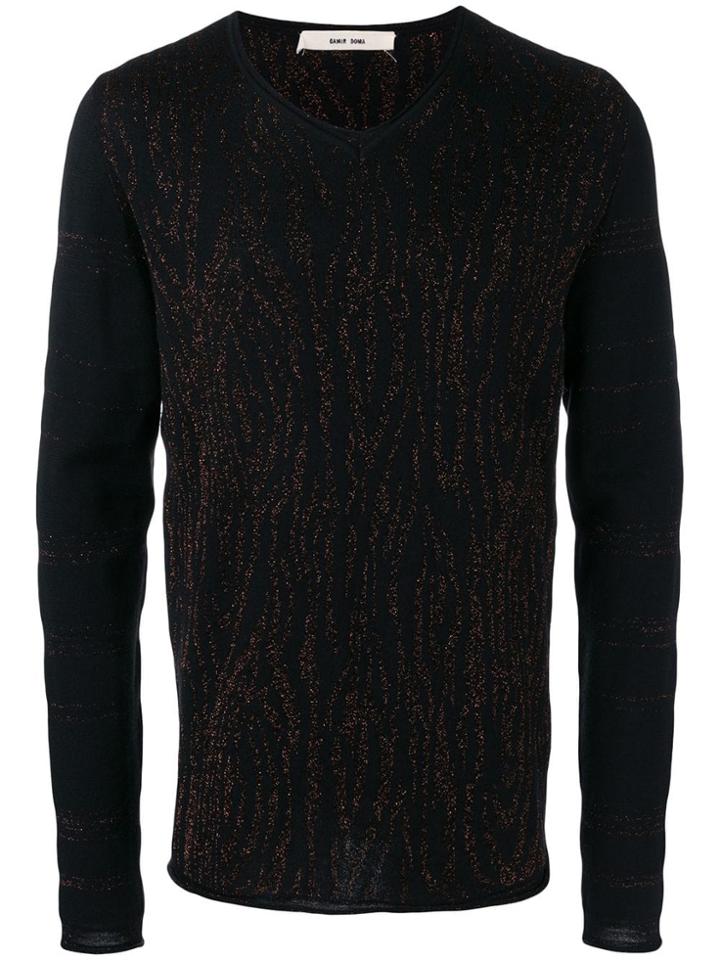 Damir Doma Long-sleeve Fitted Sweater - Black