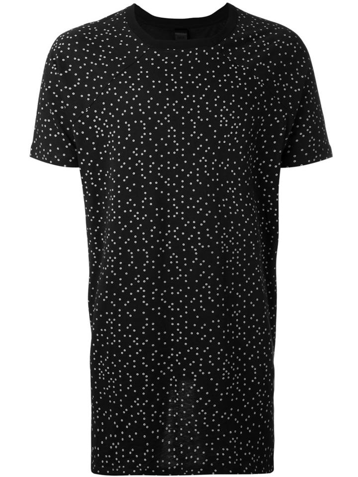 Odeur - Polka-dot T-shirt - Unisex - Cotton - S, Black, Cotton