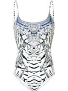Camilla - Printed Swimsuit - Women - Nylon/spandex/elastane/polyamide - M, White, Nylon/spandex/elastane/polyamide