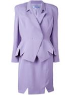 Thierry Mugler Vintage Skirt And Jacket Suit, Women's, Size: 44, Pink/purple