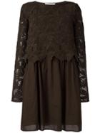 See By Chloé Embroidered Top Dress - Green