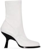 Simon Miller White 90 Stretch Leather Ankle Boots