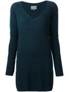 Maiyet Deep V-neck Sweater, Women's, Size: Small, Green, Silk/cashmere