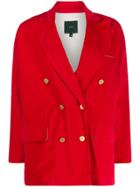 Jejia Katherine Double Breasted Blazer - Red