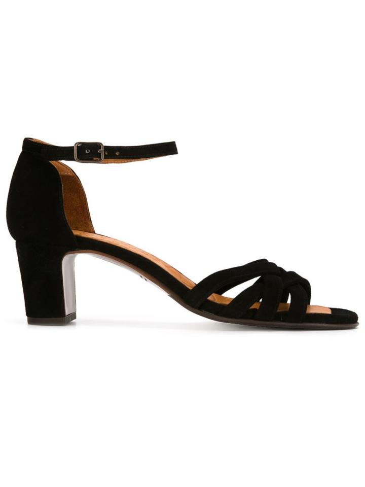 Chie Mihara Biuty Sandals, Women's, Size: 37, Black, Calf Suede/leather/rubber