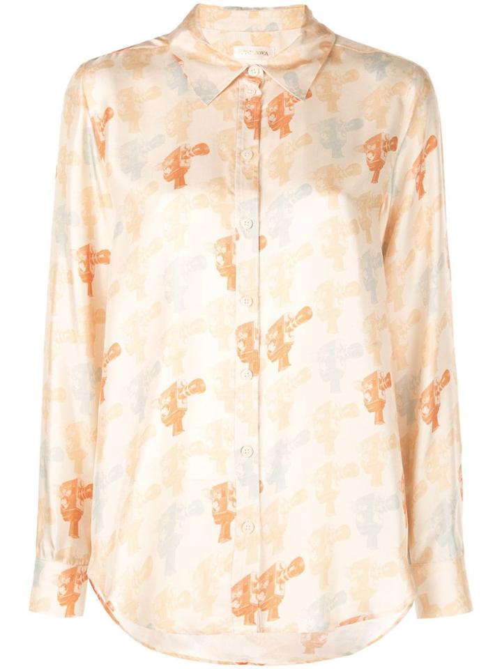 Stine Goya Maxwell Film Print Blouse - Neutrals