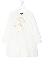 Roberto Cavalli Kids - Logo Print Dress - Kids - Cotton/polyester/modal - 3 Yrs, White
