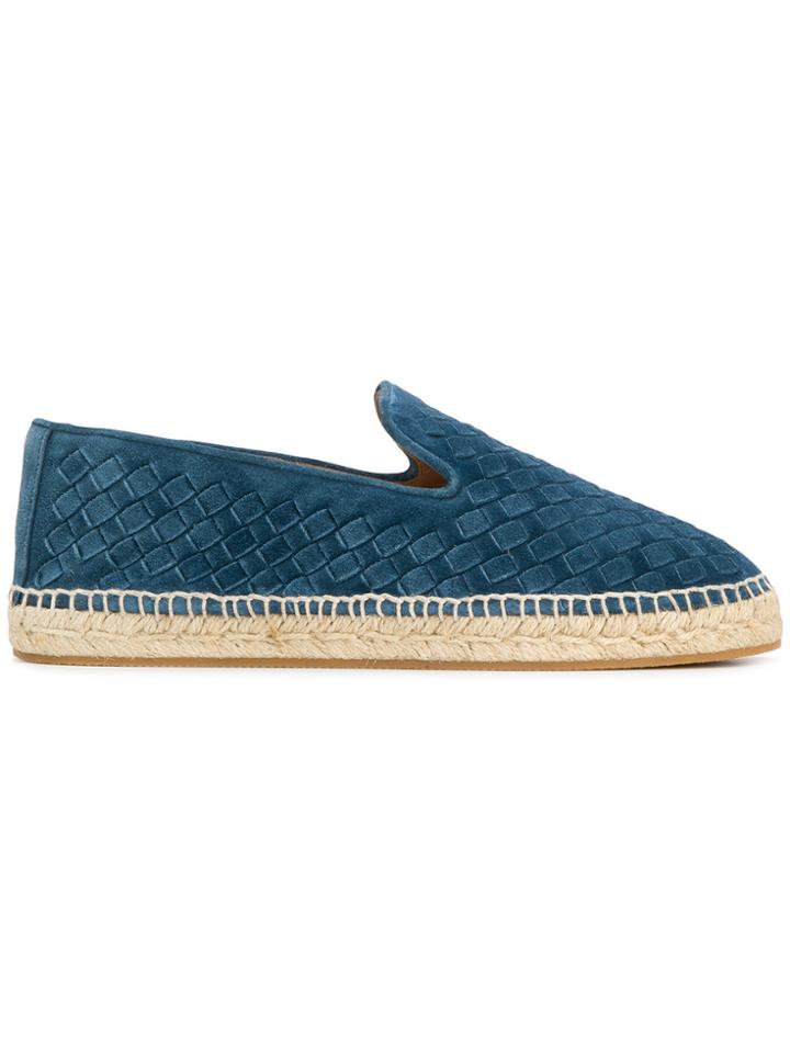 Bottega Veneta Woven Espadrilles - Blue
