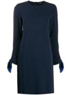 Antonelli Knot-sleeve Shift Dress - Blue