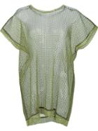 Pleats Please By Issey Miyake 'reversible Mesh' Blouse