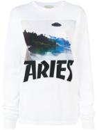 Aries - Printed Top - Women - Cotton - 1, White, Cotton