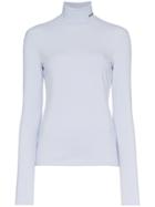Calvin Klein 205w39nyc Hyacinth Embroidered Logo Turtle Neck - Blue