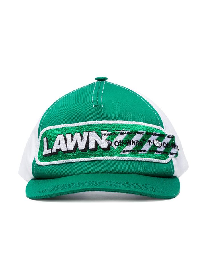 Off-white Lawn Girl Baseball Cap - Green