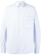 Oamc Boxy Shirt, Men's, Size: Small, Blue, Cotton