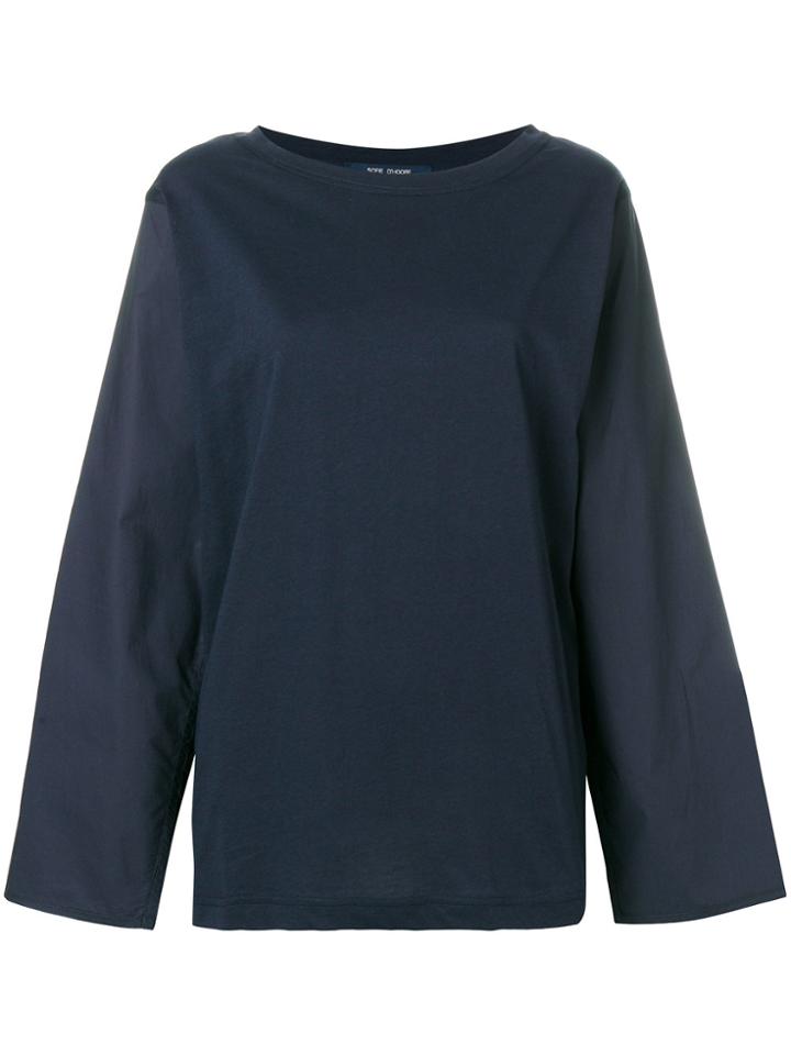 Sofie D'hoore Wide Sleeved T-shirt - Blue
