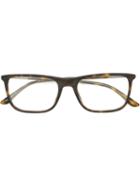 Giorgio Armani Square Frame Glasses, Grey, Acetate/metal (other)