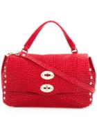Zanellato Logo Tote Bag, Women's, Red, Leather