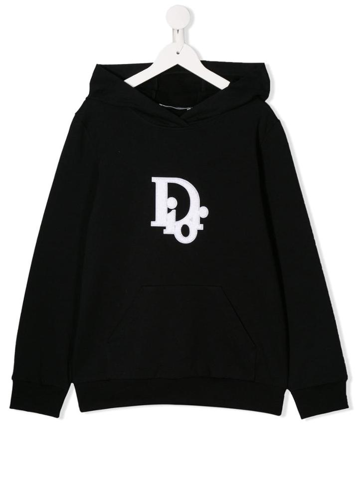 Baby Dior Monogram Print Hoodie - Black