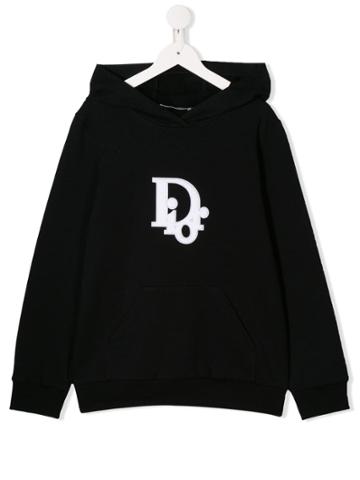 Baby Dior Monogram Print Hoodie - Black