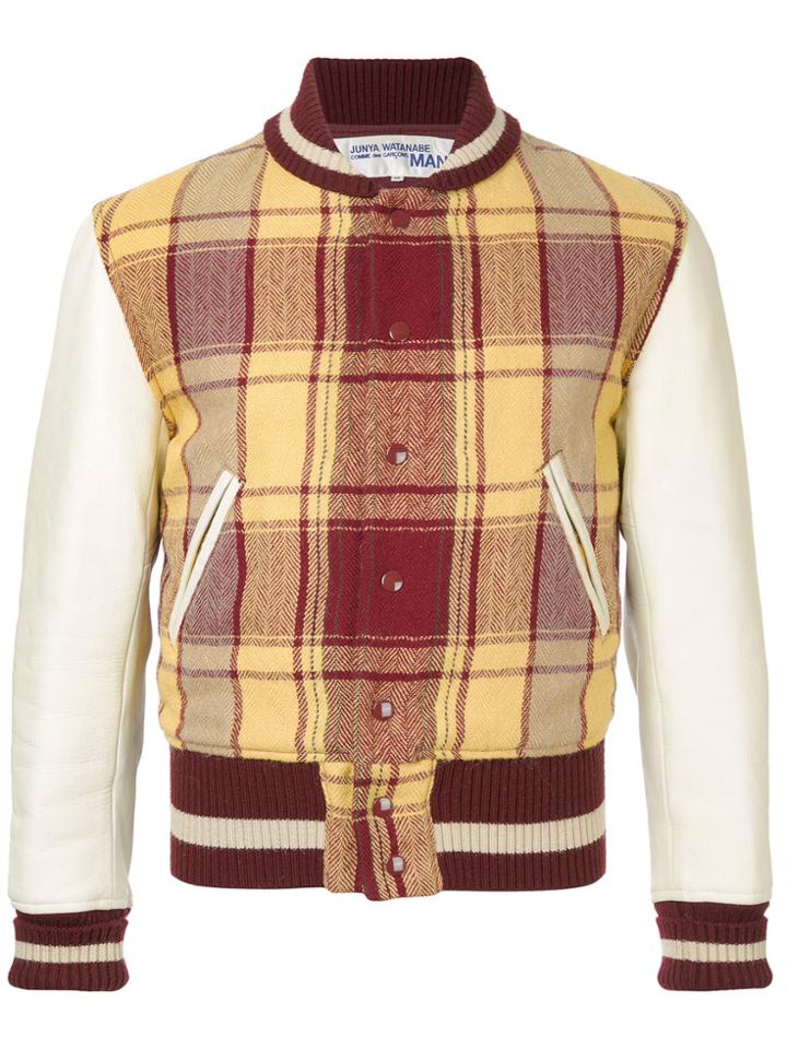 Comme Des Garçons Vintage Checked Bomber Jacket - Multicolour