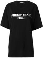 Jeremy Scott Logo Print Oversized T-shirt - Black