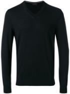 Z Zegna - V-neck Jumper - Men - Wool - Xl, Black, Wool