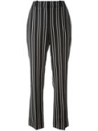 Givenchy Monochrome Stripe Trousers, Women's, Size: 36, Black, Silk/cotton/polyamide/wool