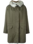 Yves Salomon Army Fur-trimmed Parka - Green