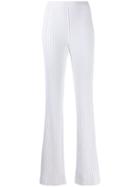 Mrz Ribbed Pull-on Trousers - White