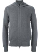 Emporio Armani Ribbed Sweatshirt, Men's, Size: 46, Grey, Virgin Wool