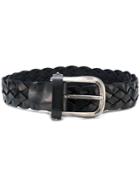 Al Duca D'aosta 1902 Woven Buckled Belt - Black