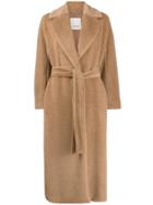 's Max Mara Elvy Long Belted Coat - Neutrals