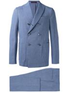 The Gigi Double Breasted Suit, Men's, Size: 50, Blue, Cotton/spandex/elastane/acetate/viscose