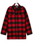 Stella Mccartney Kids Plaid Duffle Coat - Red