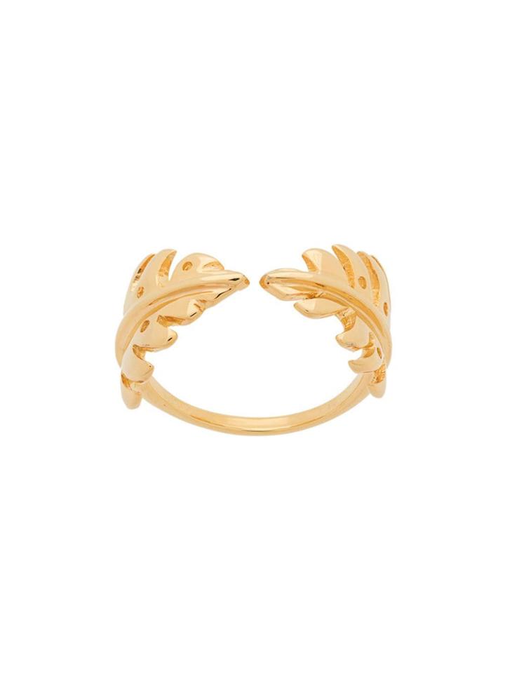 Aurelie Bidermann Leaf Open Ring - Gold