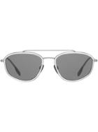 Burberry Eyewear Geometric Navigator Sunglasses - Grey