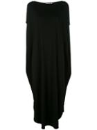 Jil Sander Shift Midi Dress, Women's, Size: 38, Black, Viscose