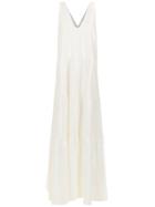 Adriana Degreas Long V-neck Dress - White