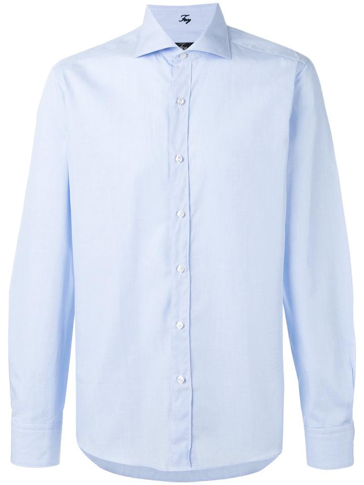 Fay Classic Shirt, Men's, Size: 40, Blue, Cotton