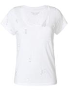 Zadig & Voltaire Cara Distressed Effect T-shirt - White