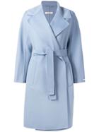 Max Mara Dada Wrap-around Coat - Blue